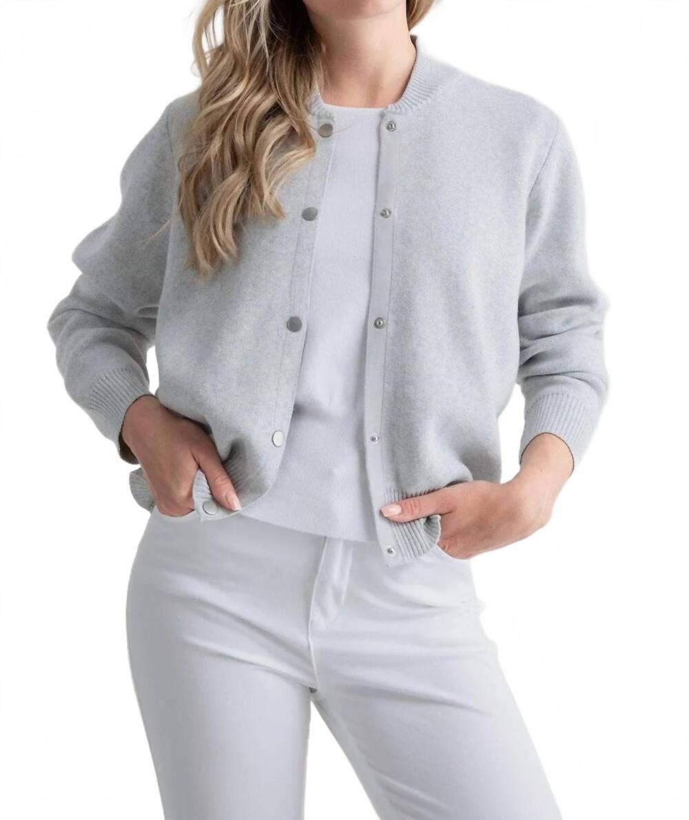 NEW MARBLE bomber jacket in gray